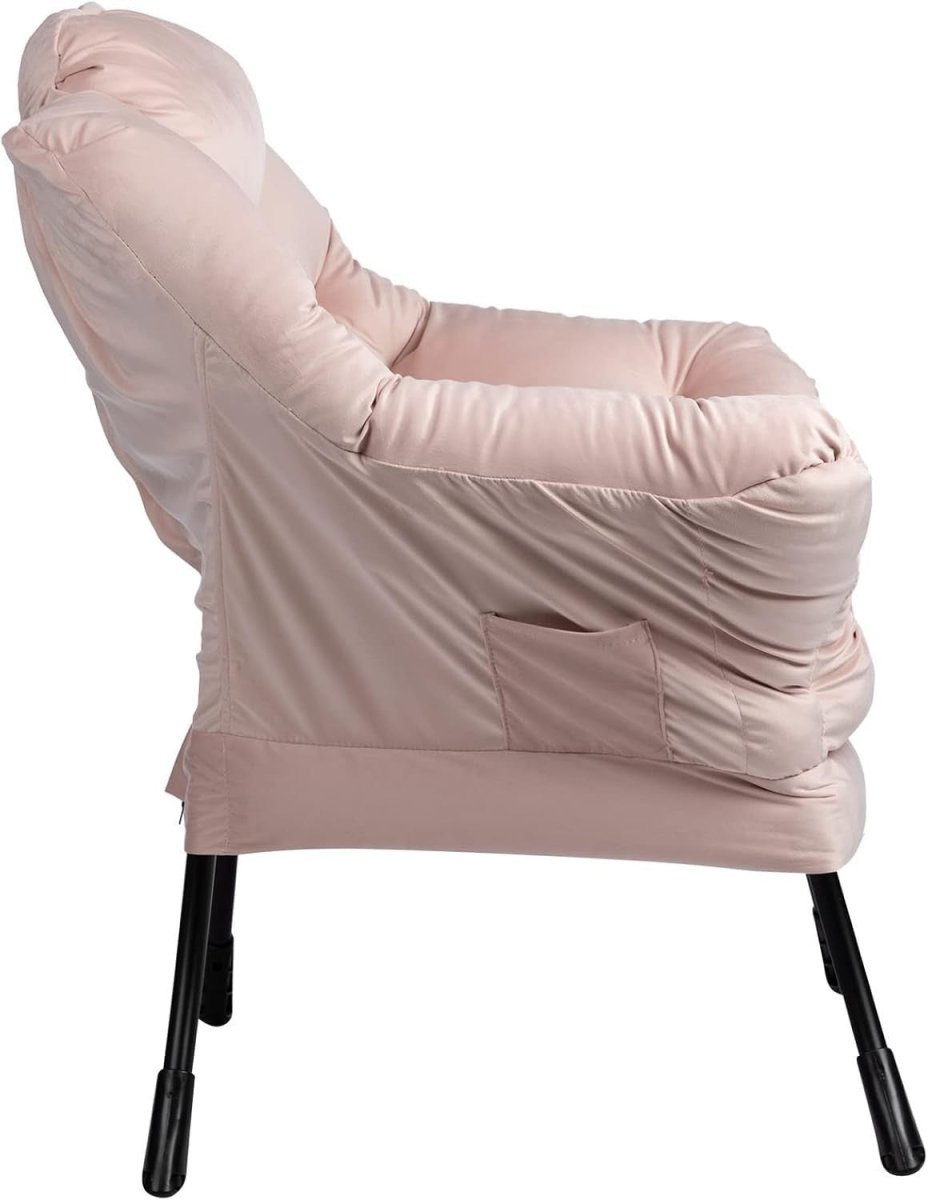 Velvet Comfy Armchair Relax Accent Chair for Bedroom Living Room - Kwikley