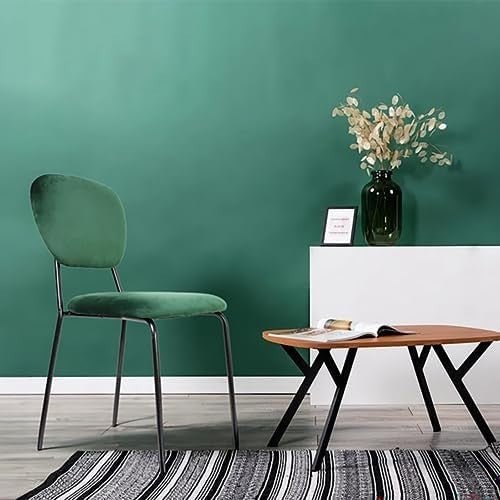 Velvet Dining Chairs Set of 2 Padded Upholstered Stackable Kitchen Chairs - Kwikley