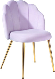Velvet Vanity Accent Chair Gold Legs Makeup Desk Chair Purple - Kwikley