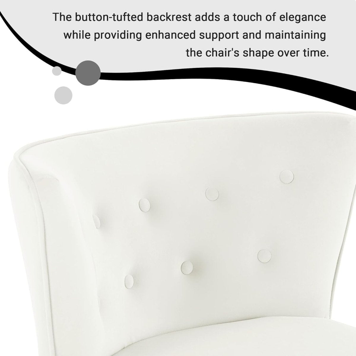 Velvet Wingback Armchair Curved Back Accent Chair Lounge Padded Seat - Kwikley