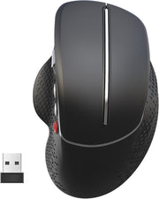 Vertical Ergonomic Wireless Mouse 2.4GHz 6 Buttons Side Scroll - Kwikley