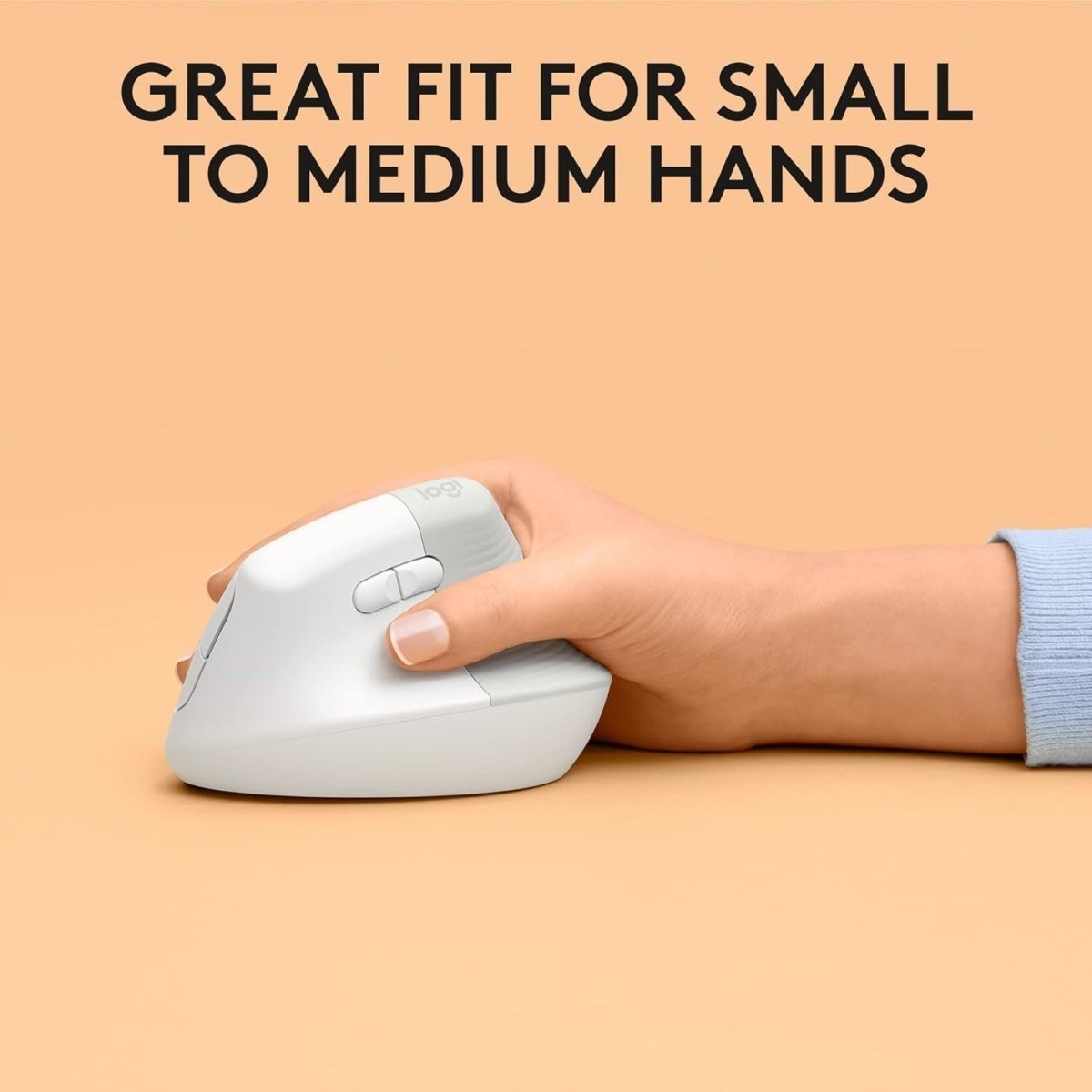 Vertical Ergonomic Wireless Mouse for Mac Bluetooth Silent White - Kwikley