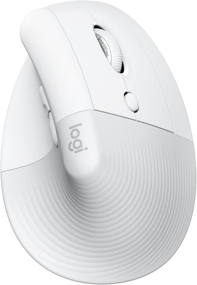 Vertical Ergonomic Wireless Mouse for Mac Bluetooth Silent White