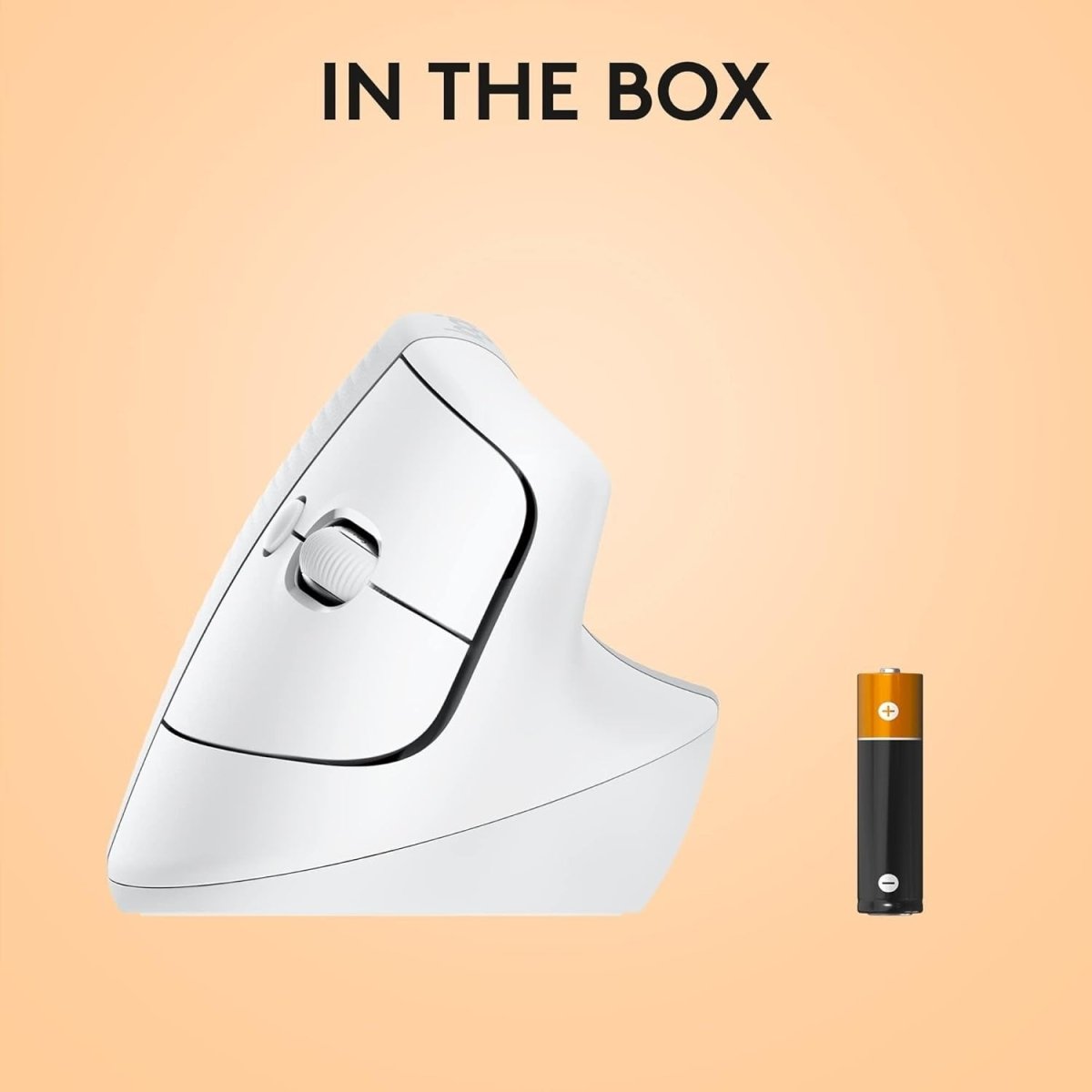 Vertical Ergonomic Wireless Mouse for Mac Bluetooth Silent White - Kwikley
