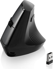 Vertical Ergonomic Wireless Mouse Silent 1600 DPI Rechargeable - Kwikley