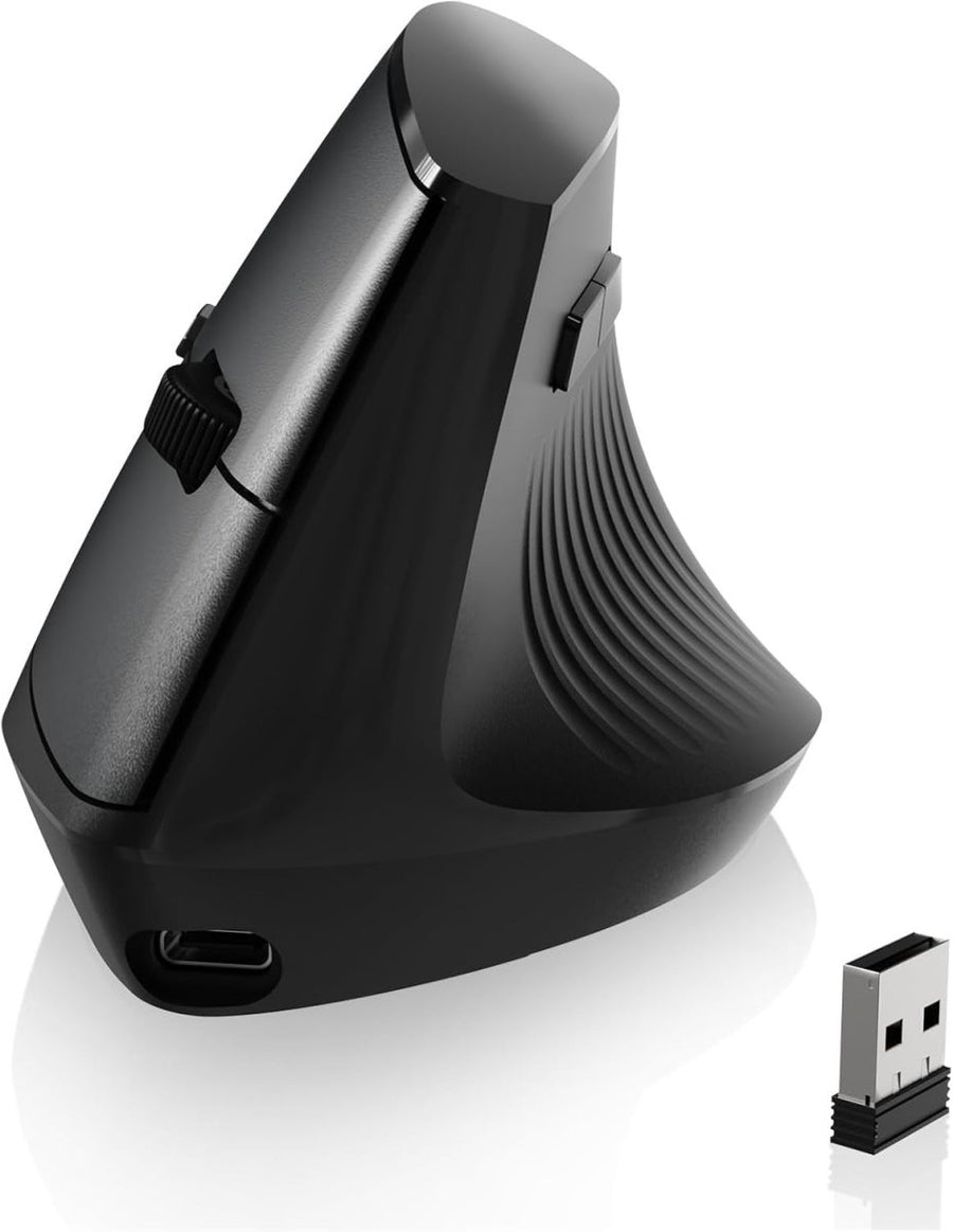 Vertical Ergonomic Wireless Mouse Silent 1600 DPI Rechargeable - Kwikley