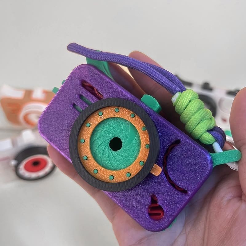 Vintage Camera Click Fidget Toy 10 Button Stress Relief Desk Cube - Kwikley