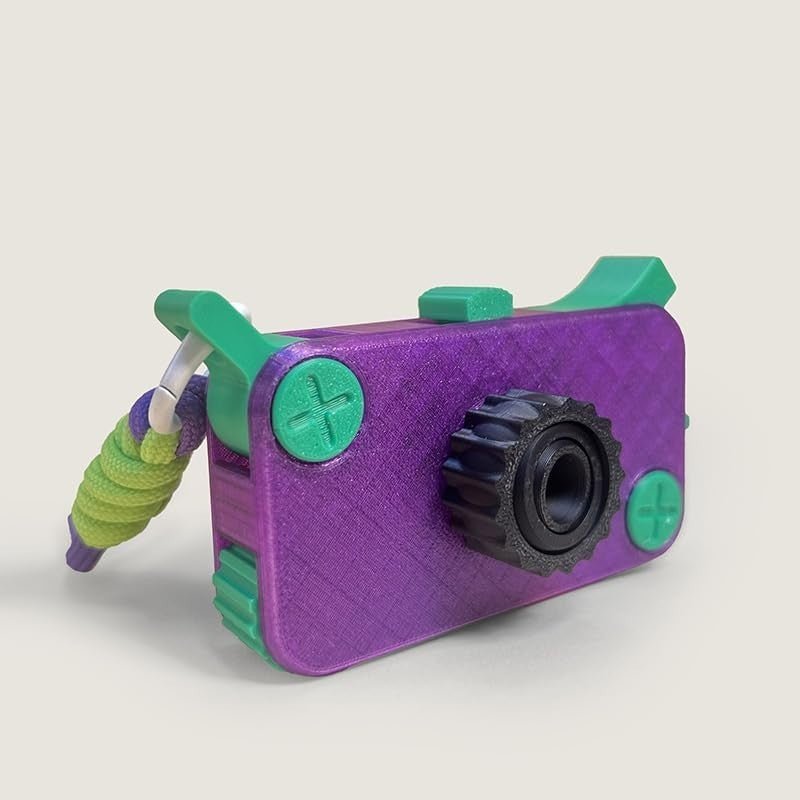 Vintage Camera Click Fidget Toy 10 Button Stress Relief Desk Cube - Kwikley