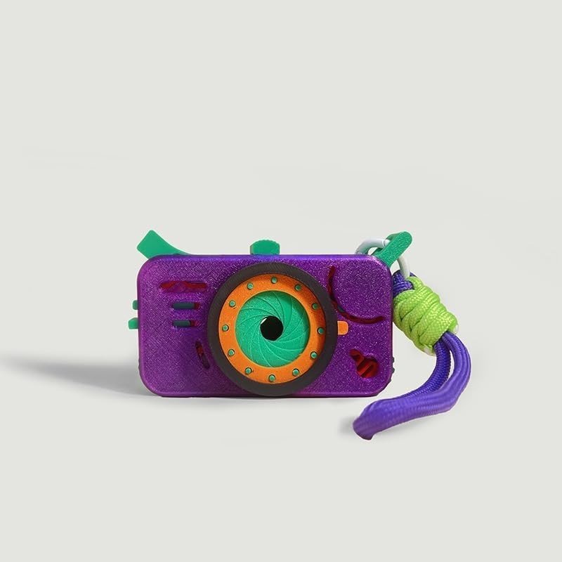 Vintage Camera Click Fidget Toy 10 Button Stress Relief Desk Cube - Kwikley