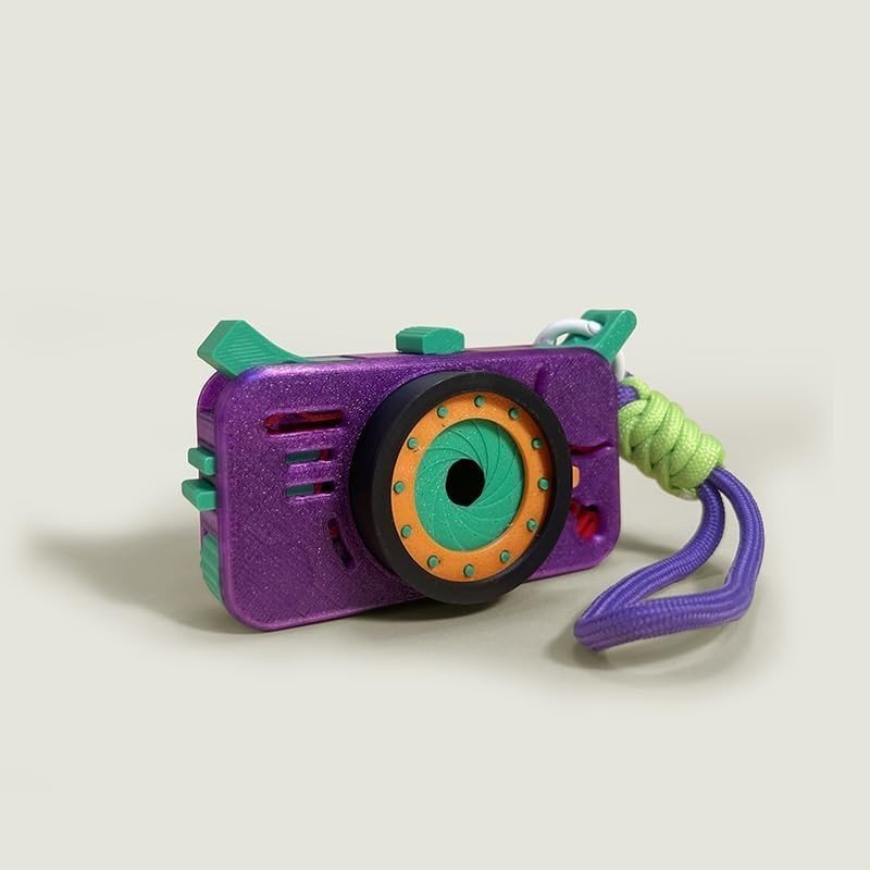 Vintage Camera Click Fidget Toy 10 Button Stress Relief Desk Cube - Kwikley