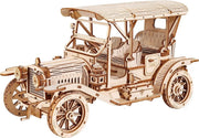 Vintage Car 3D Wooden Puzzle Model Kit DIY Mechanical Craft Gift - Kwikley