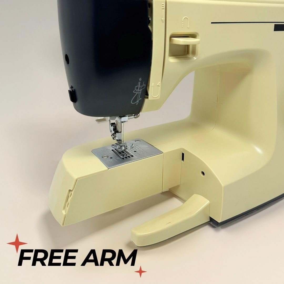 Vintage Style Sewing Machine 17 Stitches Metal Frame LED Light - Kwikley