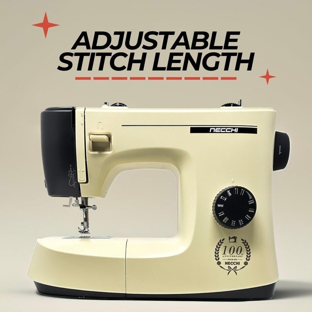 Vintage Style Sewing Machine 17 Stitches Metal Frame LED Light - Kwikley