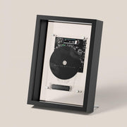 Wall Mount CD Player Bluetooth AUX Decorative Frame Remote Black - Kwikley