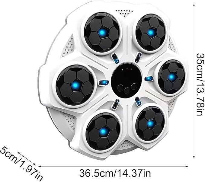 Wall Mounted Boxing Machine Smart Music LED Punch Trainer Bluetooth - Kwikley