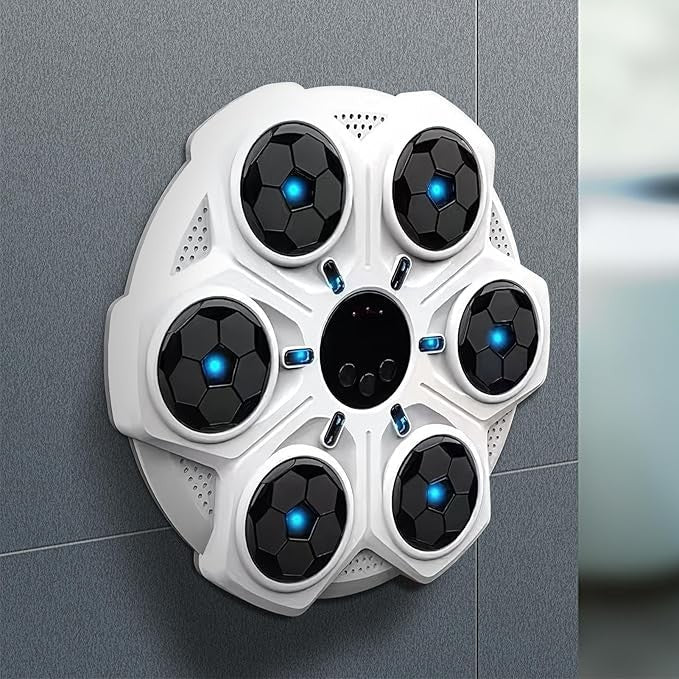 Wall Mounted Boxing Machine Smart Music LED Punch Trainer Bluetooth - Kwikley