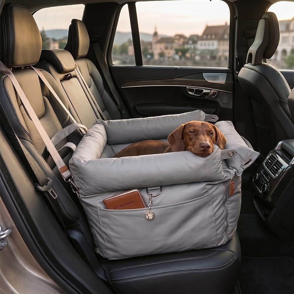 Waterproof Dog Car Seat 3 in 1 Booster Travel Bed Carrier Up to 20kg - Kwikley