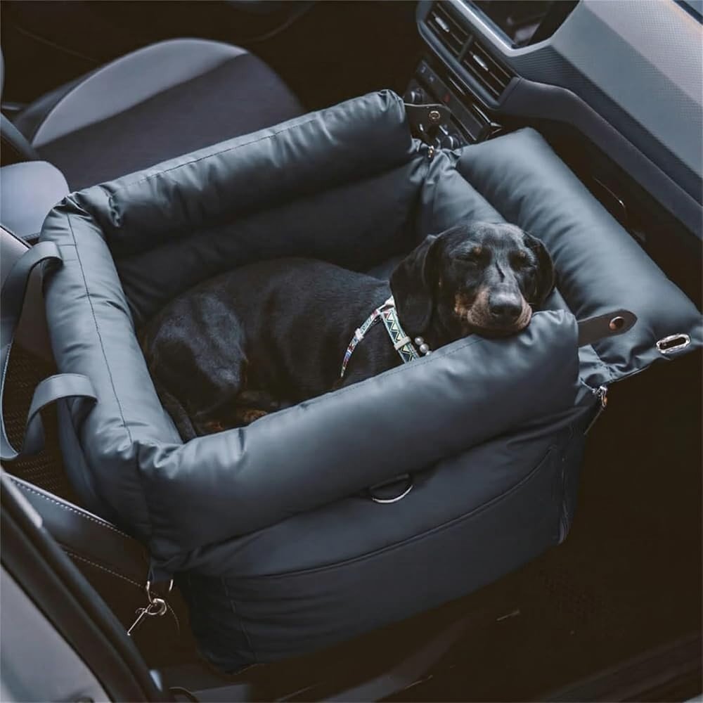 Waterproof Dog Car Seat 3 in 1 Travel Bed Booster Carrier Up to 20kg - Kwikley