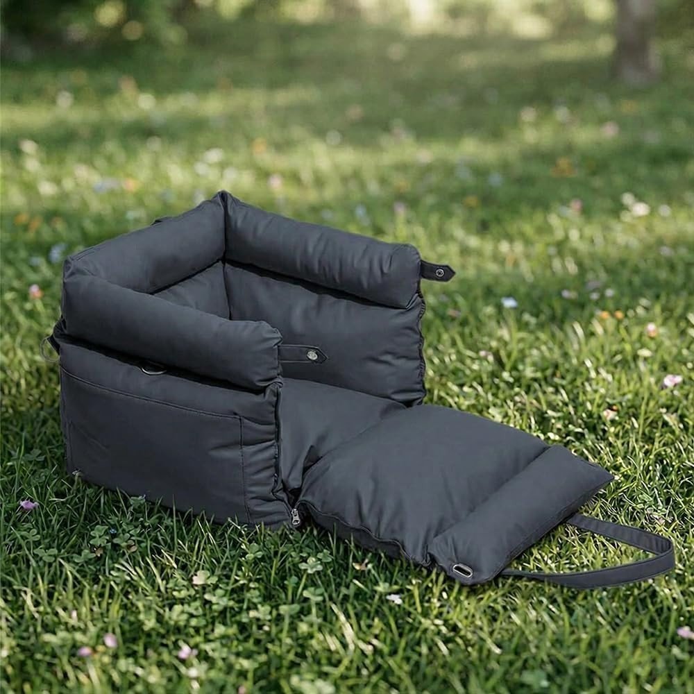 Waterproof Dog Car Seat 3 in 1 Travel Bed Booster Carrier Up to 20kg - Kwikley
