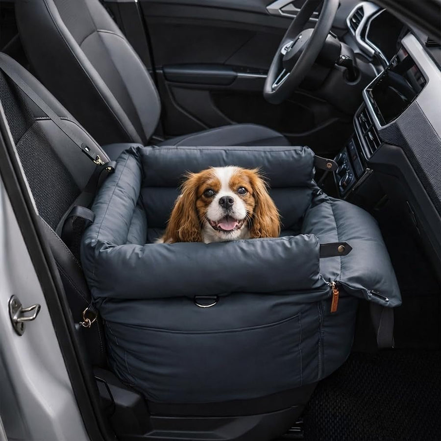 Waterproof Dog Car Seat 3 in 1 Travel Bed Booster Carrier Up to 20kg - Kwikley