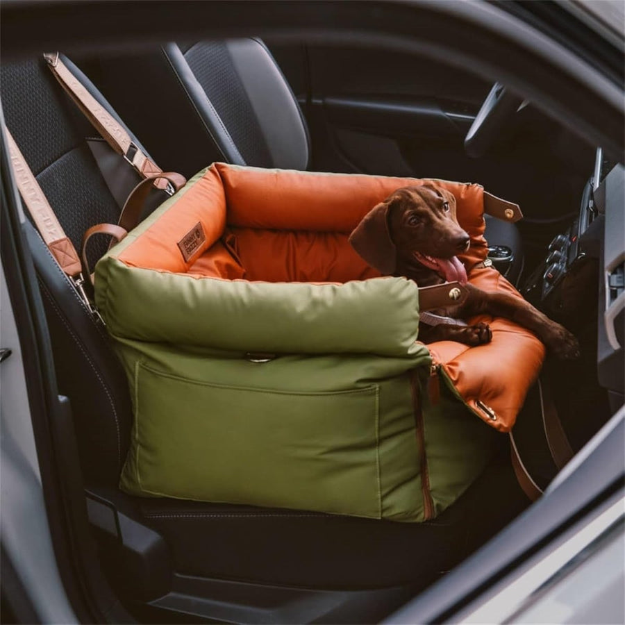 Waterproof Dog Car Seat Bed 3 in 1 Booster Travel Carrier Up to 35lb - Kwikley