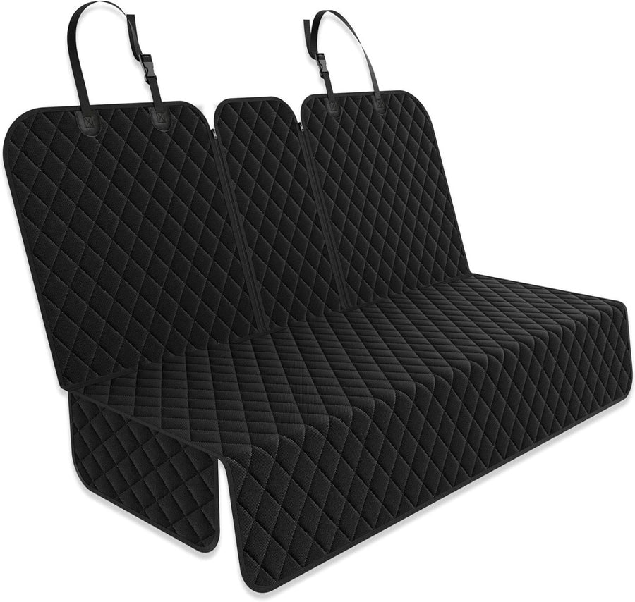Waterproof Dog Car Seat Cover 60/40 Split Rear Bench Protector - Kwikley