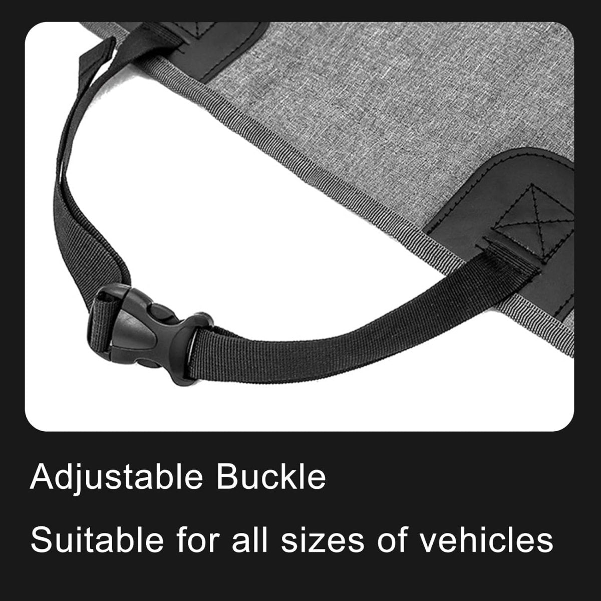 Waterproof Dog Car Seat Cover Back Seat Protector Anti Slip Grey - Kwikley