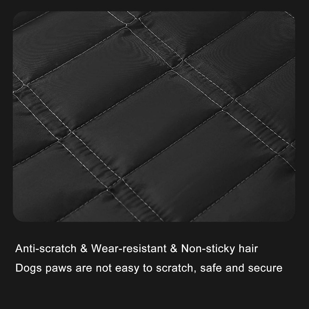 Waterproof Dog Car Seat Cover Back Seat Protector Anti Slip Grey - Kwikley