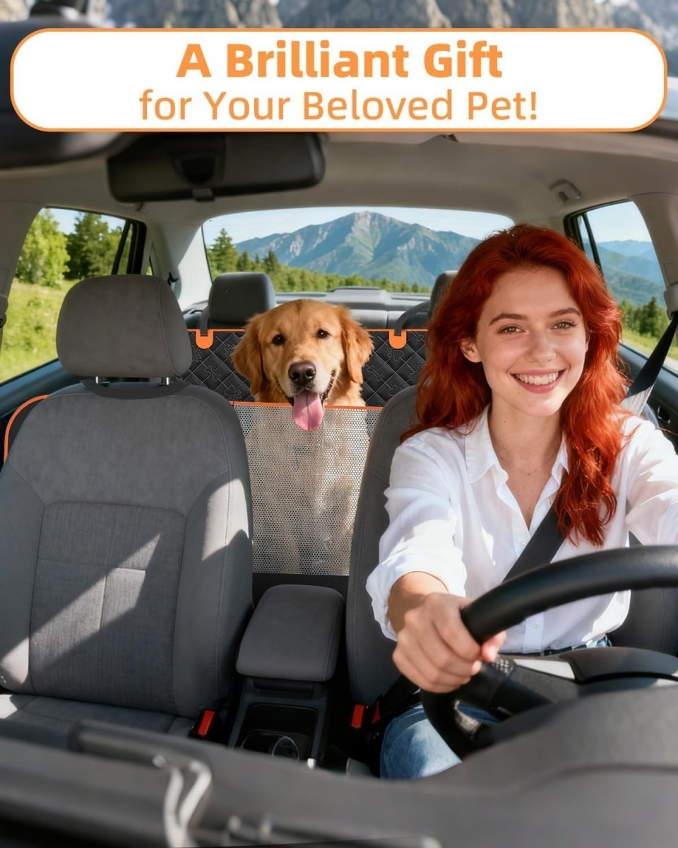 Waterproof Dog Car Seat Cover Hammock Mesh Window 5 In 1 Protector - Kwikley