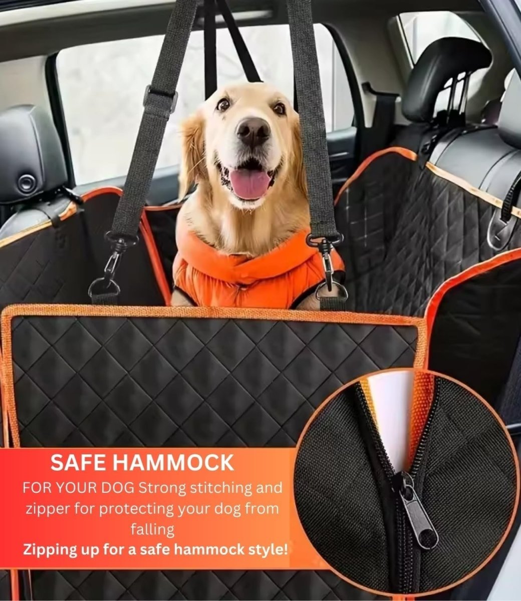 Waterproof Dog Car Seat Cover Hammock Mesh Window Side Flaps - Kwikley