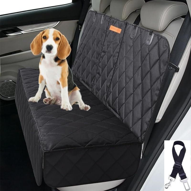 Waterproof Dog Car Seat Cover Hammock Rear Protector Isofix Fit - Kwikley