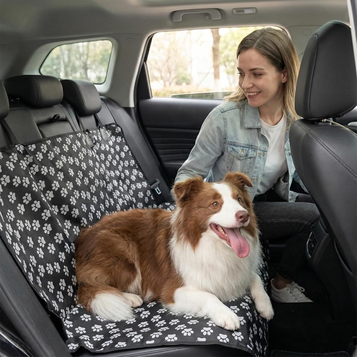 Waterproof Dog Car Seat Cover Hammock Rear Protector Non Slip 135x140cm - Kwikley