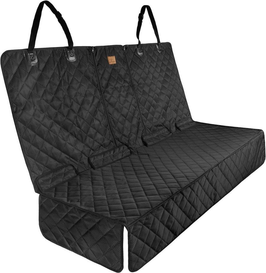Waterproof Dog Car Seat Cover Isofix Rear Protector Armrest Opening - Kwikley