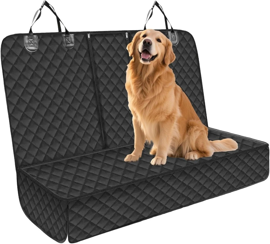 Waterproof Dog Car Seat Cover Rear Bench Protector Non Slip 135x118cm - Kwikley