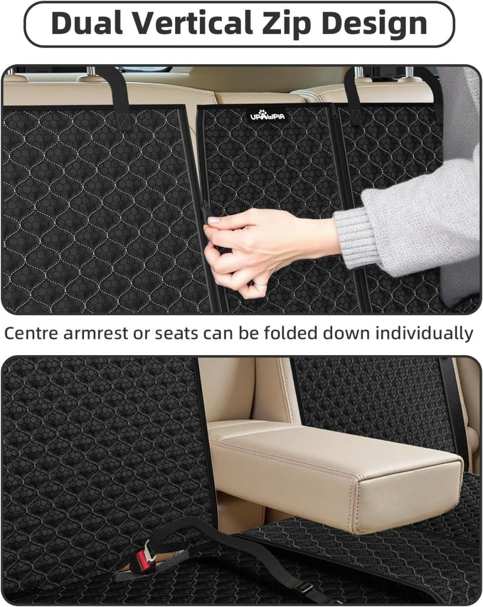 Waterproof Dog Car Seat Cover Rear Bench Protector Non Slip Universal - Kwikley