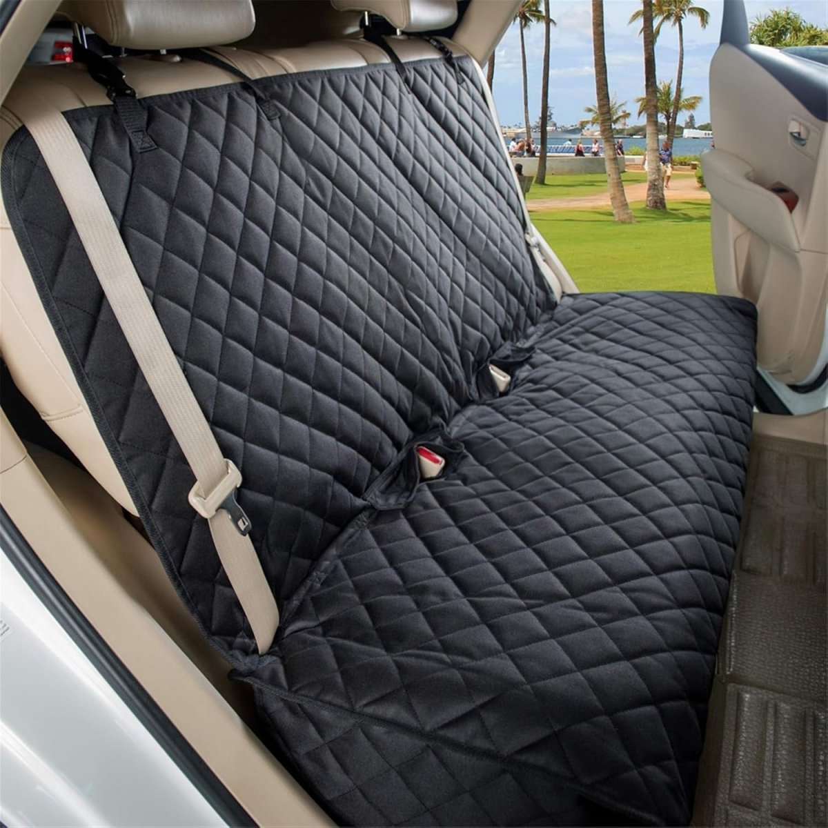 Waterproof Dog Car Seat Cover Rear Protector Non Slip Universal Fit - Kwikley
