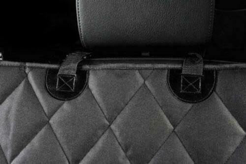 Waterproof Quilted Rear Car Seat Cover Pet Dog Protector Non Slip Black - Kwikley