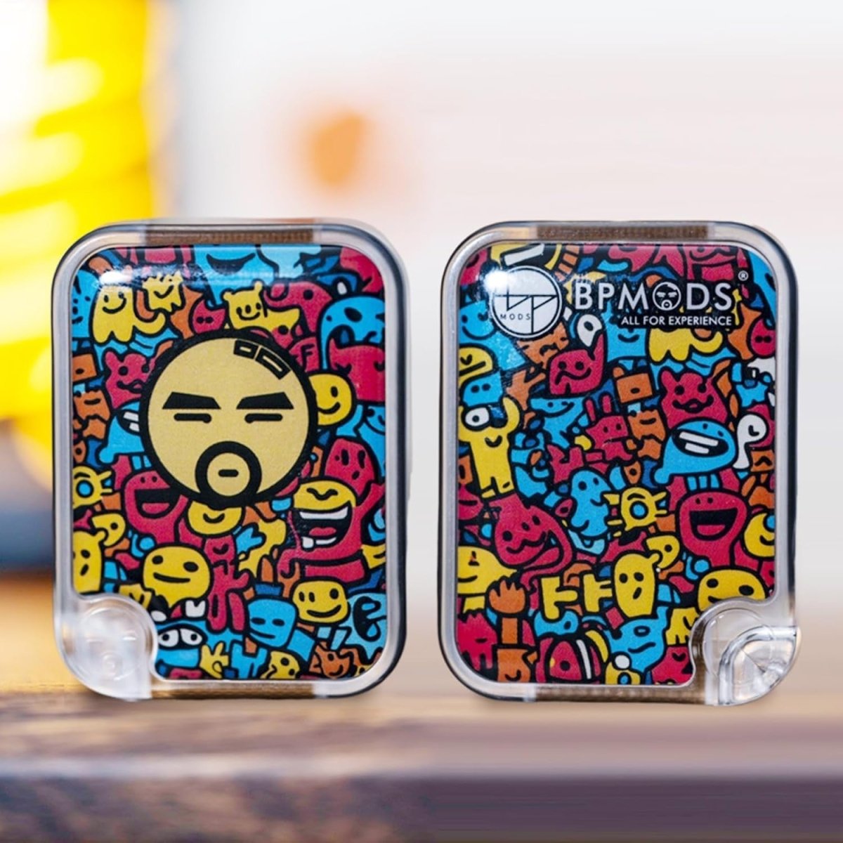 White Clicky Mechanical Fidget Slider Custom Panels Stress Relief - Kwikley