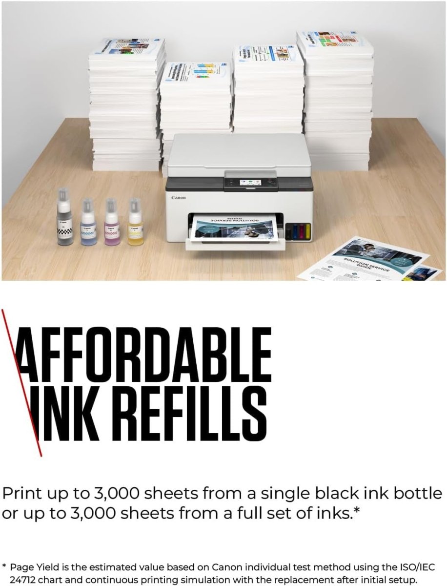 White GX2050 4 - in - 1 Colour Inkjet Printer WiFi Ethernet A4 MegaTank - Kwikley