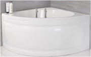 White Reversible Corner Bath 1200x1200mm Freestanding Acrylic with Panel - Kwikley