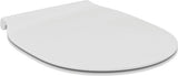 White Slim Duroplast Toilet Seat Removable Soft-Close Bathroom WC