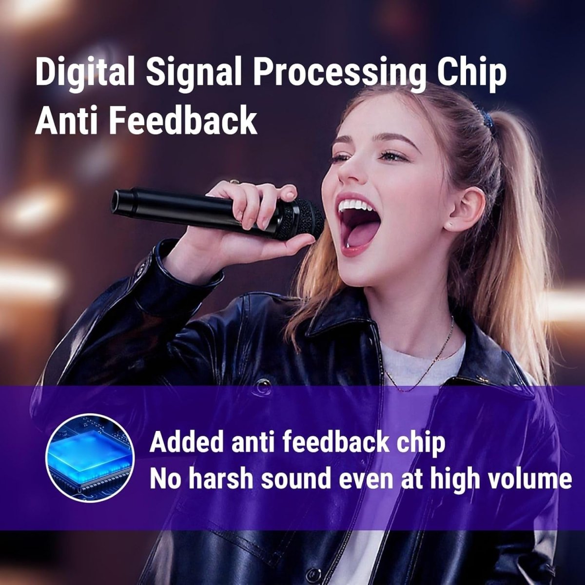 Wireless Bluetooth Handheld Karaoke Microphone Set – Black, 2 - Pack - Kwikley