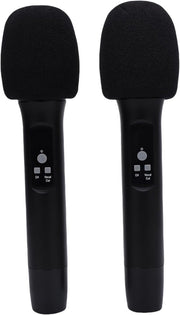 Wireless Bluetooth Handheld Karaoke Microphone Set – Black, 2 - Pack - Kwikley