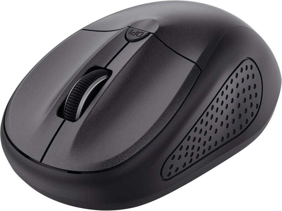 Wireless Bluetooth Mouse 1600 DPI Compact Silent PC Mac Black - Kwikley