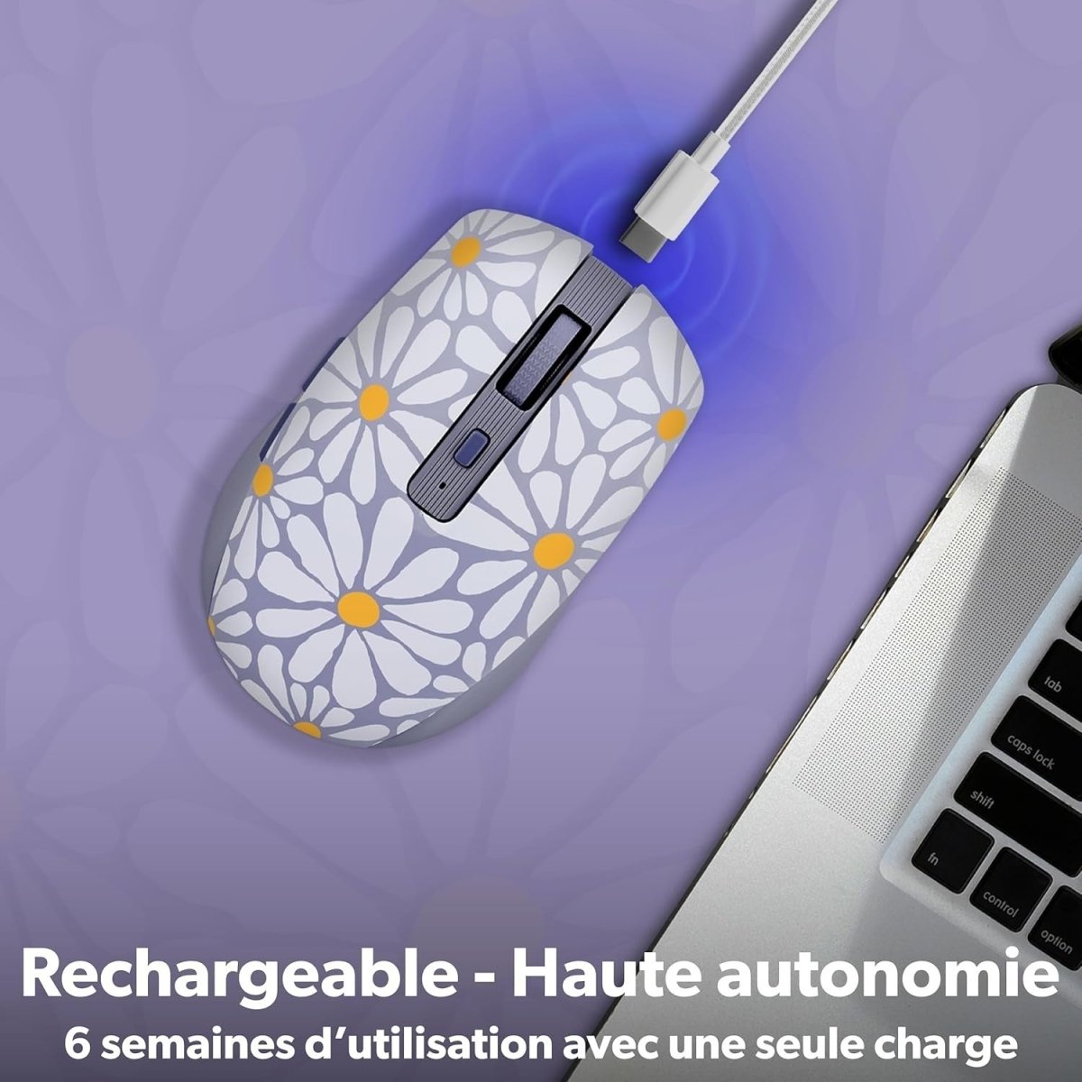 Wireless Bluetooth Mouse 1600 DPI Rechargeable 6 Button - Kwikley