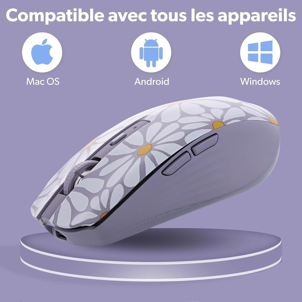 Wireless Bluetooth Mouse 1600 DPI Rechargeable 6 Button - Kwikley