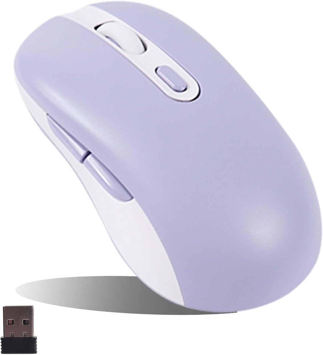 Wireless Bluetooth Mouse Silent Rechargeable 1600DPI 6 Button USB - Kwikley