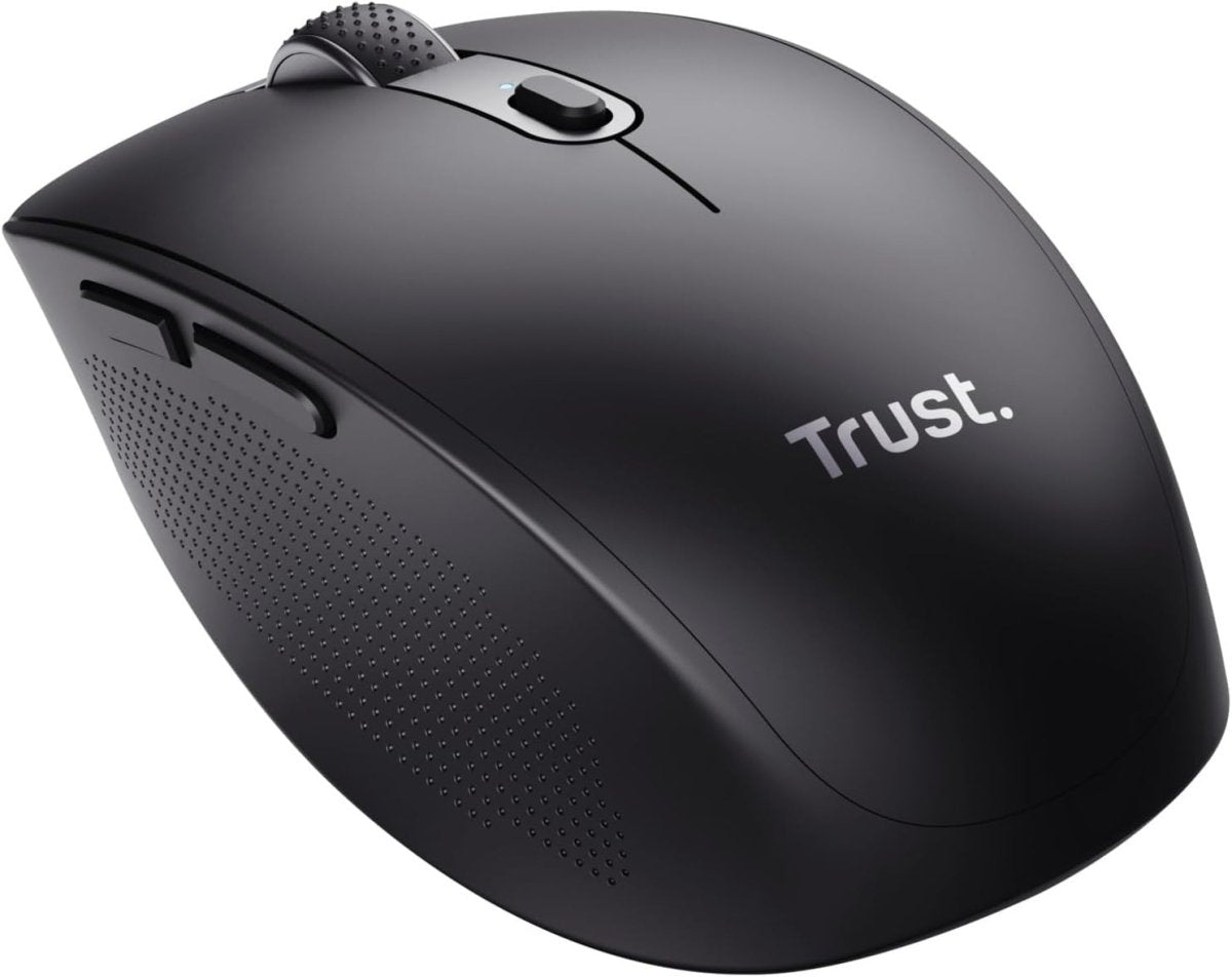 Wireless Bluetooth Silent Mouse Rechargeable Multi Device Black - Kwikley