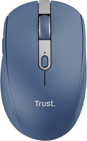 Wireless Bluetooth Silent Mouse Rechargeable Multi Device Blue - Kwikley
