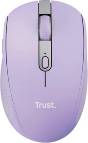 Wireless Bluetooth Silent Mouse Rechargeable Multi Device Purple - Kwikley